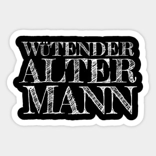 Wütender alter Mann Sticker